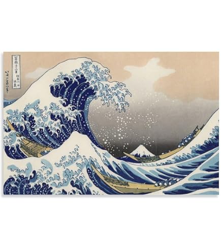 バーディ 北斎8枚(赤富士4枚＋神奈川沖浪裏4枚) Amazon.co.jp: Tucocoo 神奈川沖浪裏 葛飾北斎 富嶽三十六景